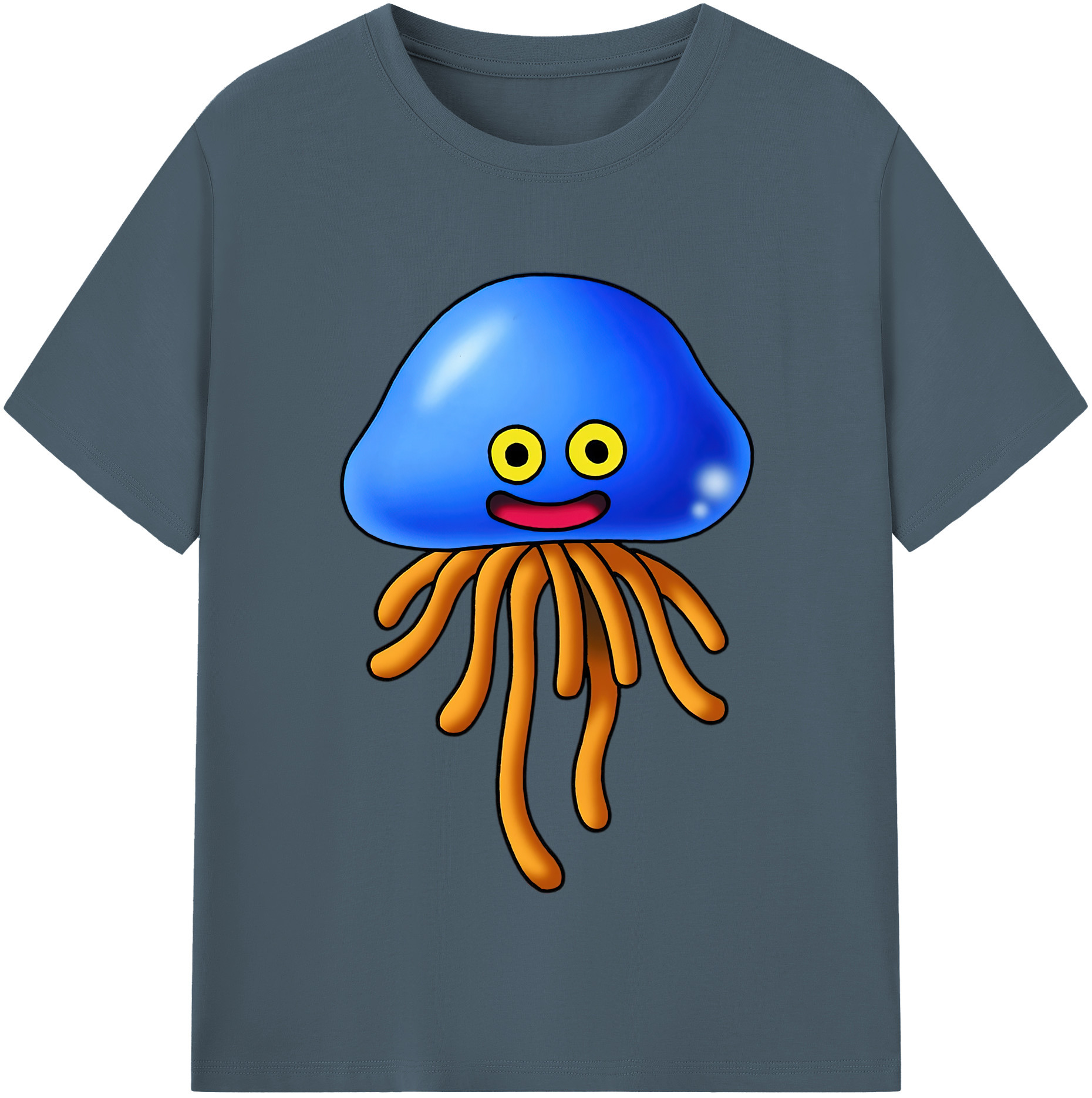 （画像用） ドラゴンクエスト Doragon Kuesuto Dragon Quest 綿100％半袖Tシャツ（フロントプリント）